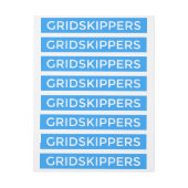 GRIDSKIPPERS Aufkleber (Bogen)