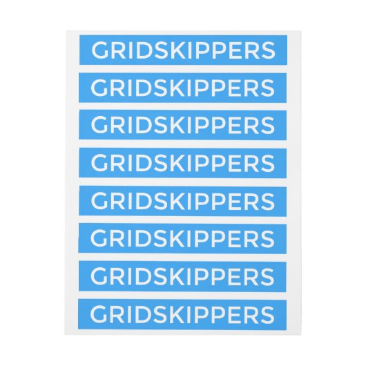 GRIDSKIPPERS Aufkleber (Bogen)