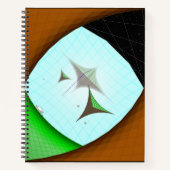 Gridworld - Grafik-Papier-Notebook Notizblock (Vorderseite)