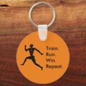 Grieche Athletin siegreich Formel Orange Schlüsselanhänger (Vorderseite)