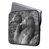 Grieche (B&W) Laptopschutzhülle (Vorderseite Links)