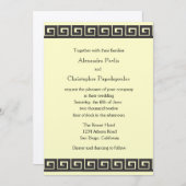 Grieche: Einladung zu einer Metallhochzeit (Vorne/Hinten)