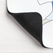 Grieche Evzone Tanzen mit Flagge Mousepad (Ecke)