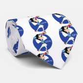 Grieche Evzone Tanzen mit Flagge OPA! Krawatte (Gerollt)