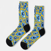 Grieche Eye-Blues Socken (Linkes Detail)