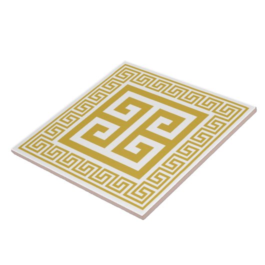 Grieche goldene Keramik Fliese (Seite)