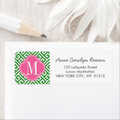 Grieche griechisch-grüne und rosa Muster (Insitu)