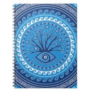 Grieche Mati Mataki - Matiasma Blicks-Baum Notizblock
