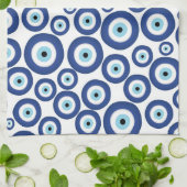 Grieche Mati Mataki - Matiasma Blicks-Muster #1 Geschirrtuch (Gefaltet)