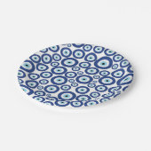 Grieche Mati Mataki - Matiasma Blicks-Muster #1 Pappteller (Schrägansicht)