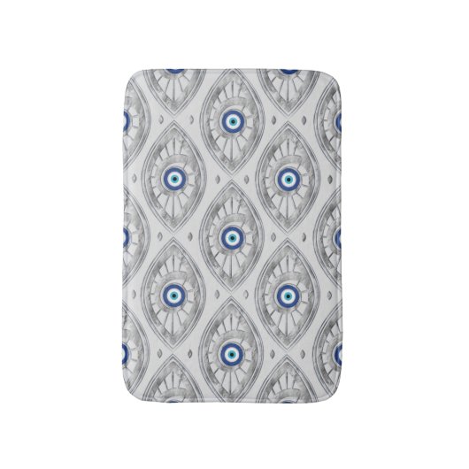 Grieche Mati Mataki - Matiasma Blicks-Muster #3 Badematte (Vorderseite Vertikal)