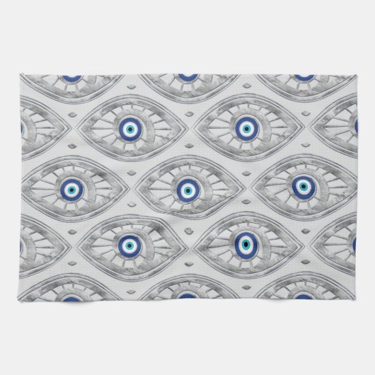 Grieche Mati Mataki - Matiasma Blicks-Muster #3 Geschirrtuch (Horizontal)