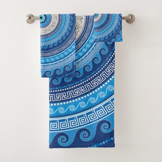 Grieche Mati Mataki - Matiasma Blicksverzierung #2 Badhandtuch Set (Insitu)