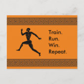 Grieche Sportwettkampf-Formel Postkarte (Vorderseite)