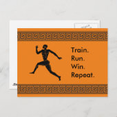 Grieche Sportwettkampf-Formel Postkarte (Vorne/Hinten)