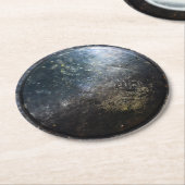 Grieche Trojaner-Schutzschildkröte Runder Pappuntersetzer (Angewinkelt)