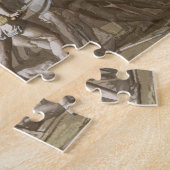 Grieche-und Trojan-Kampf über dem Körper von Puzzle (Seite)