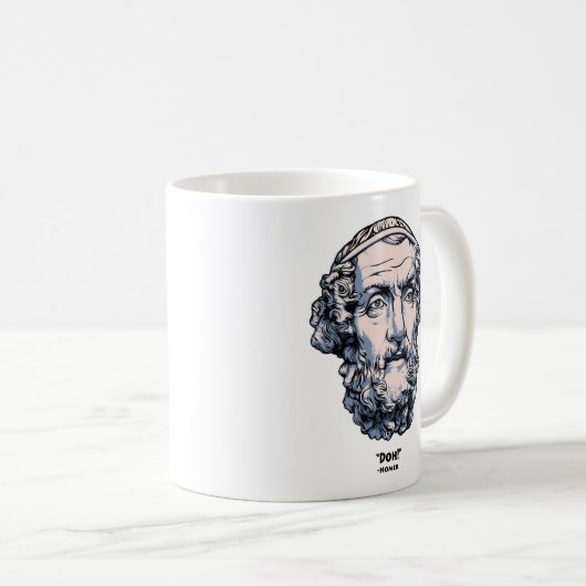 Grieche-Zitate - Homer Kaffeetasse (VorderseiteRechts)