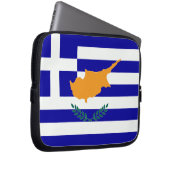 Grieche-Zypern-Flagge Laptopschutzhülle (Vorne Rechts)