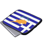 Grieche-Zypern-Flagge Laptopschutzhülle (Vorne Knopf)