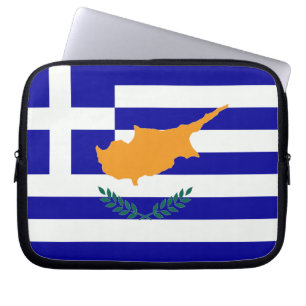 Grieche-Zypern-Flagge Laptopschutzhülle