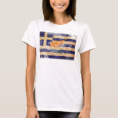 Grieche-Zypern-Flagge T-Shirt (Vorderseite)