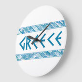 Griechen-Ländersymbol Große Wanduhr (Winkel)