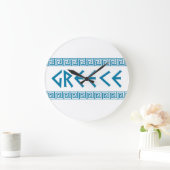 Griechen-Ländersymbol Große Wanduhr (Zuhause)