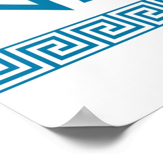 Griechen-Ländersymbol Poster (Ecke)