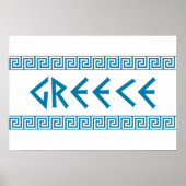Griechen-Ländersymbol Poster (Vorne)