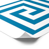 Griechen-Landschaft-Text-Namen-Symbol griechischen Poster (Ecke)