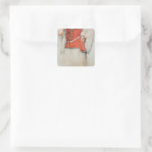Griechen oder Türkinnen Quadratischer Aufkleber (Tasche)