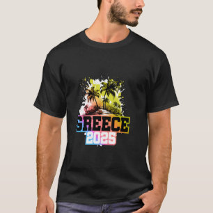 Griechenland 2025 Farbige Teambuchung T-Shirt