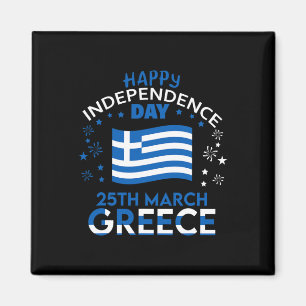 Griechenland 203. Unabhängigkeitstag Griechischer Magnet