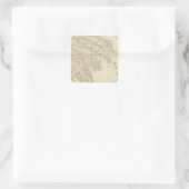 Griechenland 3 quadratischer aufkleber (Tasche)