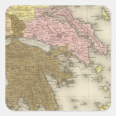 Griechenland 7 quadratischer aufkleber (Vorderseite)