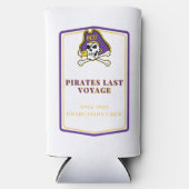 Griechenland Abschluss Cruise Slim Koozie Selters Dosenkühler (Vorderseite)