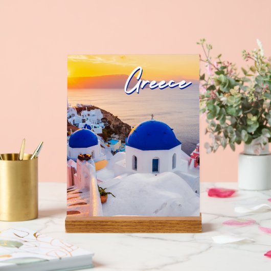 Griechenland Acrylschild (Hochzeit)