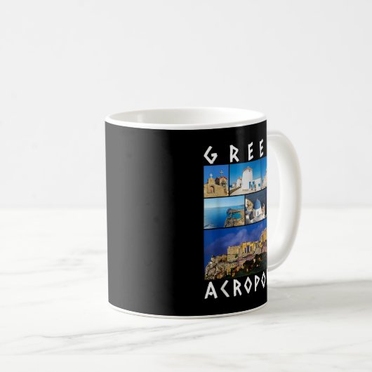 Griechenland Akropolis Berühmte Sehenswürdigkeiten Kaffeetasse (VorderseiteRechts)