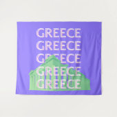 Griechenland, Athen - Art des Reisens Wandteppich (Vorderseite (Horizontal))