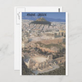 Griechenland Athen herodion Parthenon (St.K.) Postkarte (Vorne/Hinten)