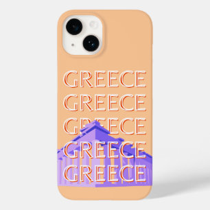 Griechenland, Athen Travel Art, Orange Case-Mate iPhone 14 Hülle