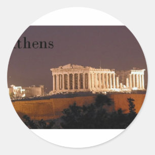 Griechenland Athens Parthenon (St.K. Runder Aufkleber