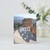 Griechenland Athens Theater Ruins Postkarte (Stehend Vorderseite)