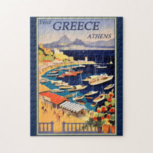 Griechenland Athens Travel Poster Puzzle