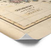 Griechenland - Atlas-Karte Poster (Ecke)