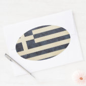 Griechenland-Aufkleber Ovaler Aufkleber (Umschlag)