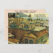 Griechenland, Berg Athos, Kloster Pandelemos Postkarte (Vorne/Hinten)