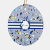 Griechenland: berühmte Einzelteile des Landes Keramikornament (Links)