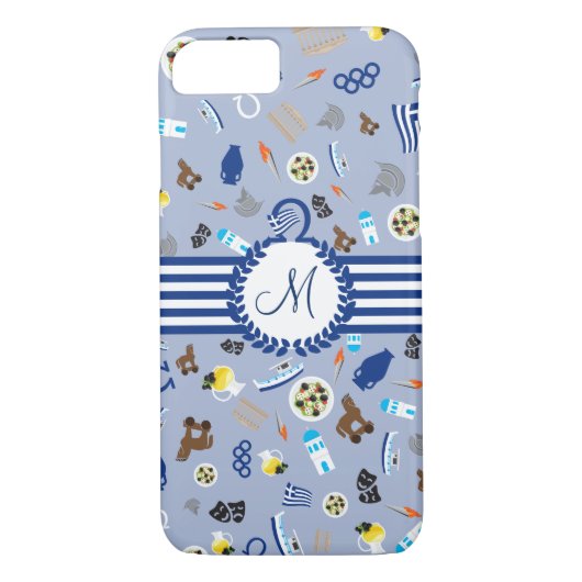 Griechenland: berühmte Gegenstände des Landes Case-Mate iPhone Hülle (Rückseite)